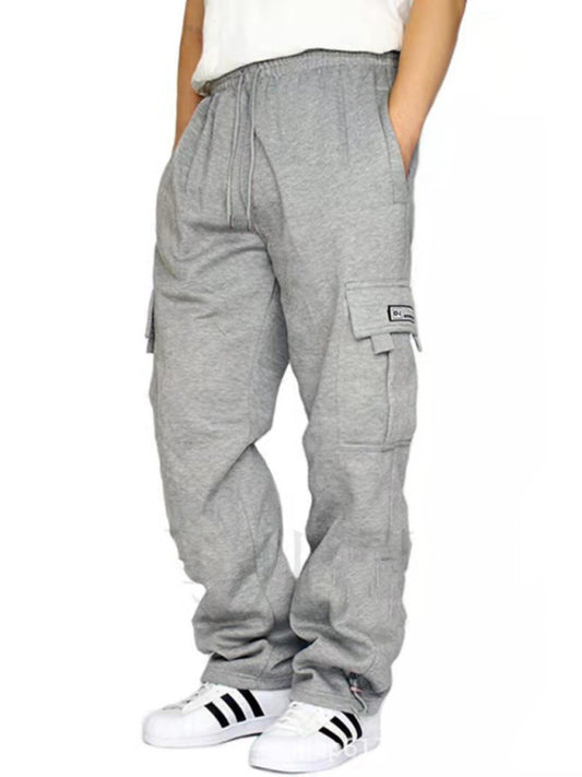 New sports and leisure loose foot multi-pocket tether men's loose overalls trousers Shello's Creative Boutique