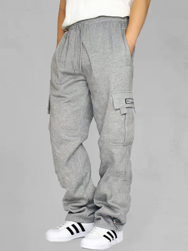 New sports and leisure loose foot multi-pocket tether men's loose overalls trousers Shello's Creative Boutique
