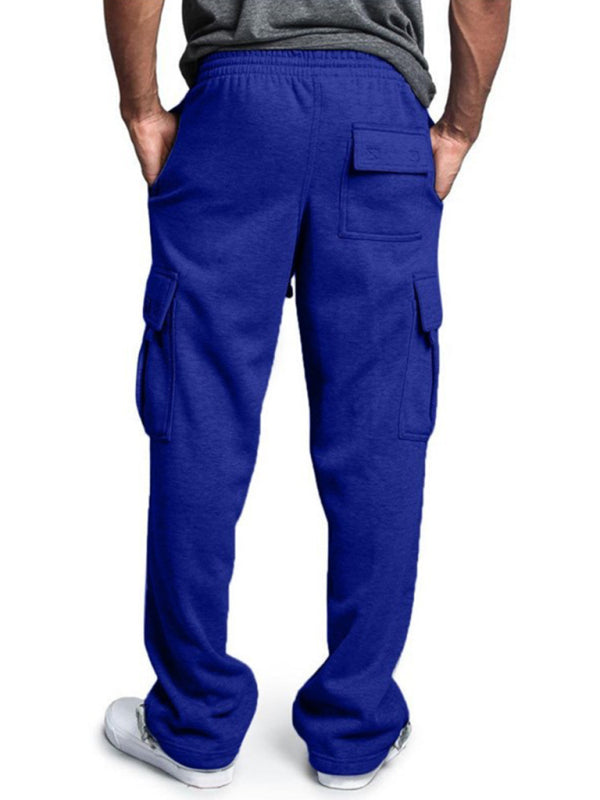 New sports and leisure loose foot multi-pocket tether men's loose overalls trousers Shello's Creative Boutique