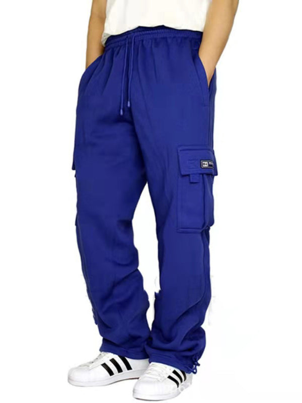 New sports and leisure loose foot multi-pocket tether men's loose overalls trousers Shello's Creative Boutique