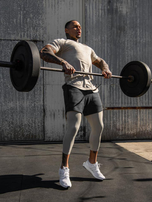 Sports Gym Shorts Men's Multi Pocket Hanging Towel Running Training Pants Cotton Shello's Creative Boutique