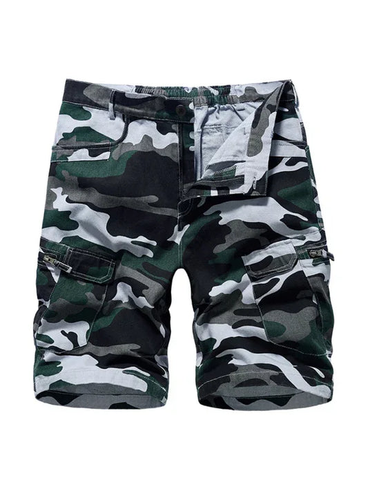 Men's Camouflage Print Cargo Shorts - Shello's Creative Boutique