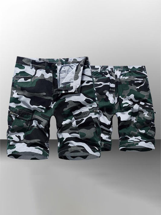 Men's Camouflage Print Cargo Shorts Shello's Creative Boutique