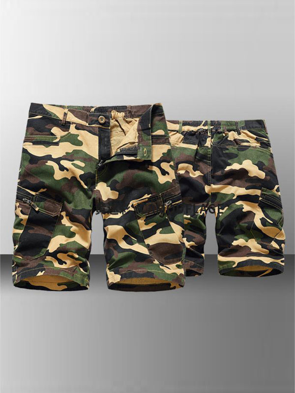 Men's Camouflage Print Cargo Shorts Shello's Creative Boutique