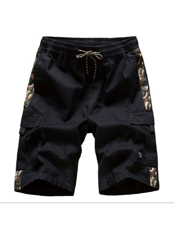 Men's Camouflage Print Panel Multi Cargo Shorts Shello's Creative Boutique