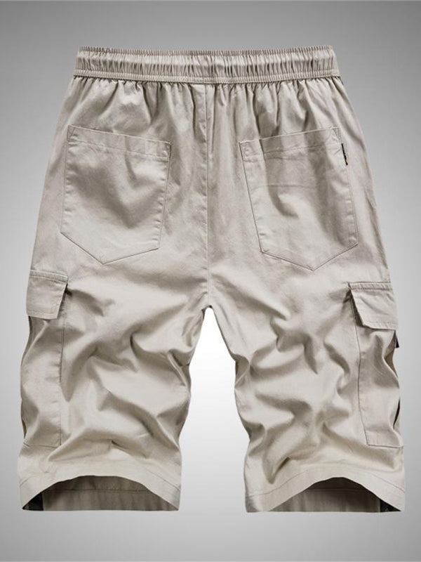Men's Camouflage Print Panel Multi Cargo Shorts Shello's Creative Boutique