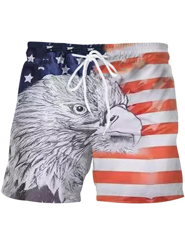 Men's National Flag Digital Printing Casual Sports Shorts - Shello's Creative Boutique