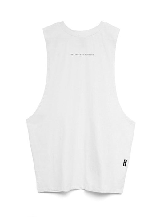 Men's sports trendy brand loose big slit solid color sleeveless quick-drying vest Shello's Creative Boutique