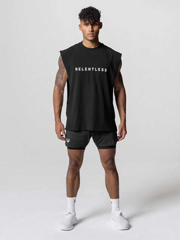 Men's Sports Loose Round Neck Quick Dry Sleeveless Vest Shello's Creative Boutique