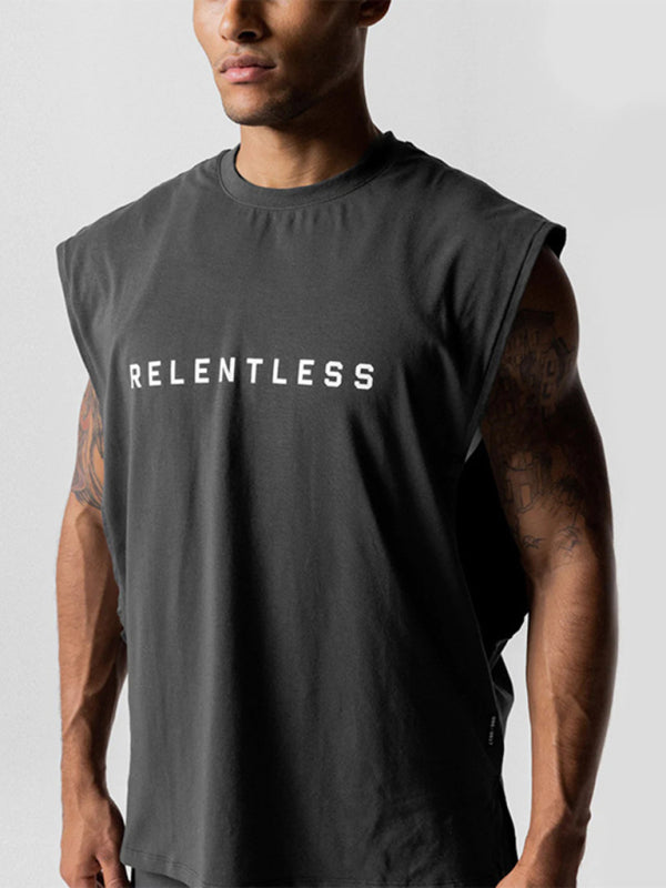 Men's Sports Loose Round Neck Quick Dry Sleeveless Vest Shello's Creative Boutique