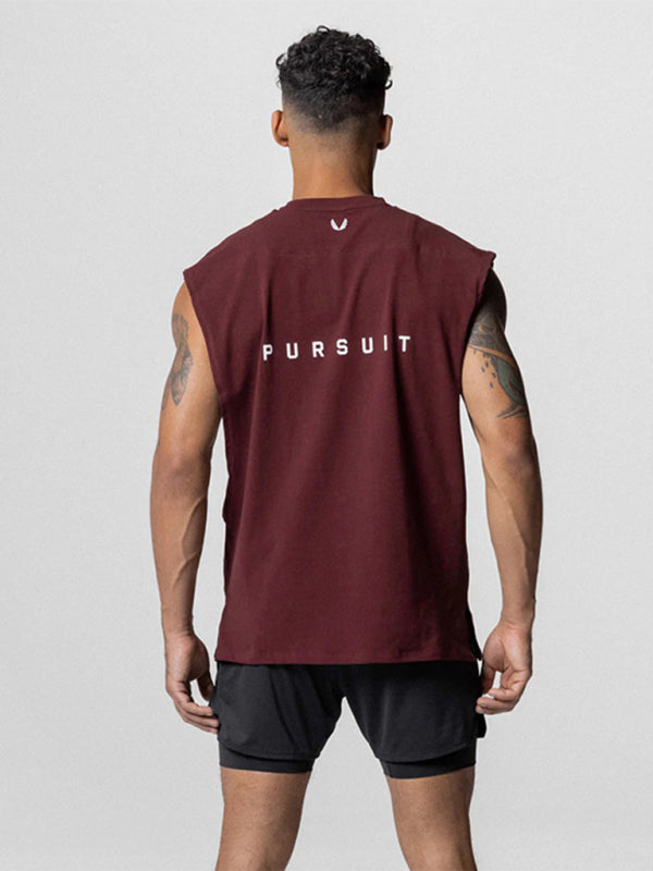 Men's Sports Loose Round Neck Quick Dry Sleeveless Vest Shello's Creative Boutique