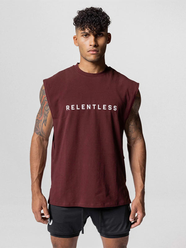 Men's Sports Loose Round Neck Quick Dry Sleeveless Vest Shello's Creative Boutique