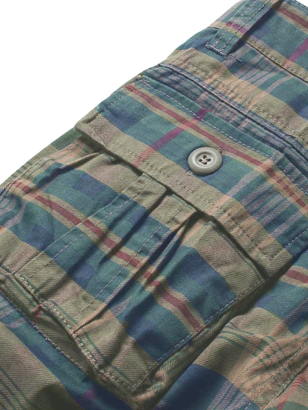 Cargo Shorts Men's Sweatpants Half Pocket Plaid Shorts Shello's Creative Boutique