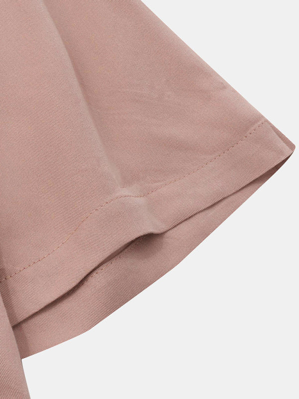 Spring and summer new men's casual button street trendy short-sleeved shirt Shello Creative Boutique