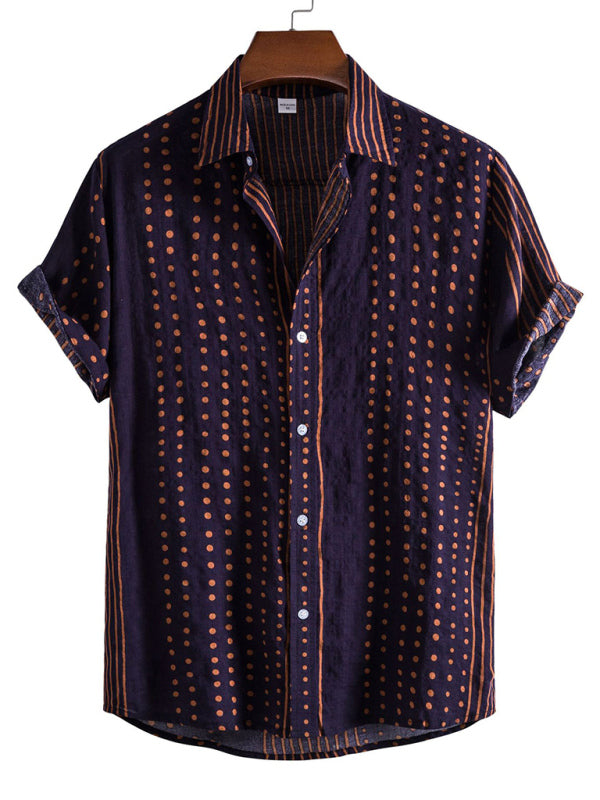 Vacation Floral Men's Casual Short Sleeve Floral Shirt Shello's Creative Boutique