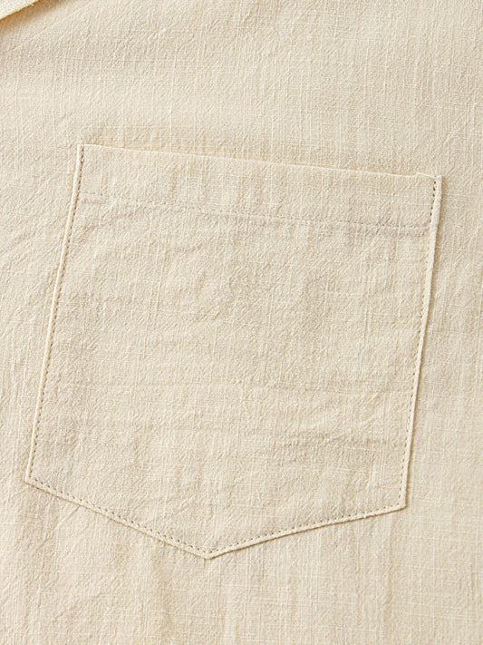 Men's solid color short-sleeved T-shirt shorts cotton linen casual suit Shello's Creative Boutique