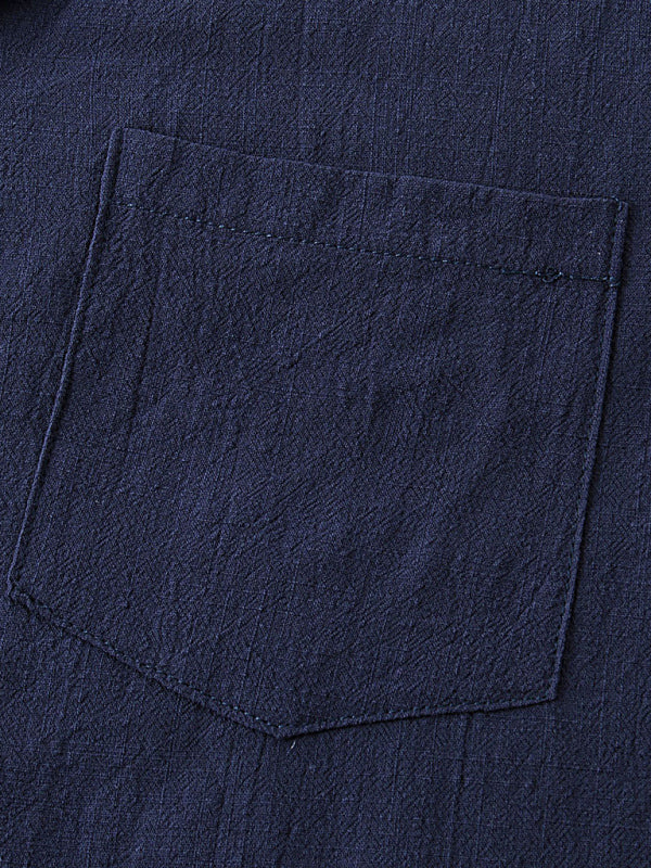 Men's solid color short-sleeved T-shirt shorts cotton linen casual suit Shello's Creative Boutique