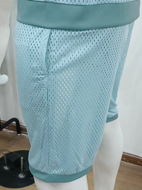 Short-sleeved shorts Knit lapel cardigan Short-sleeved men's suit Shello's Creative Boutique