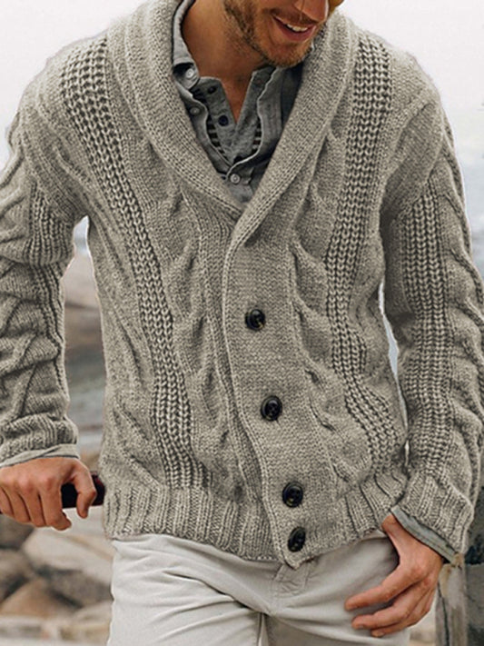 New men's cardigan sweater base sweater large size sweater jacket Shello's Creative Boutique