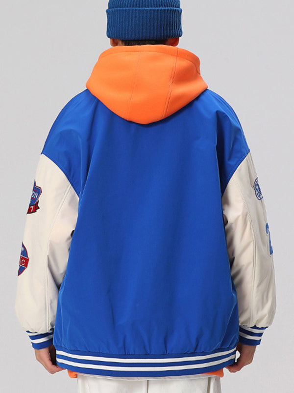Men's embroidered appliqué bomber button jacket Shello's Creative Boutique
