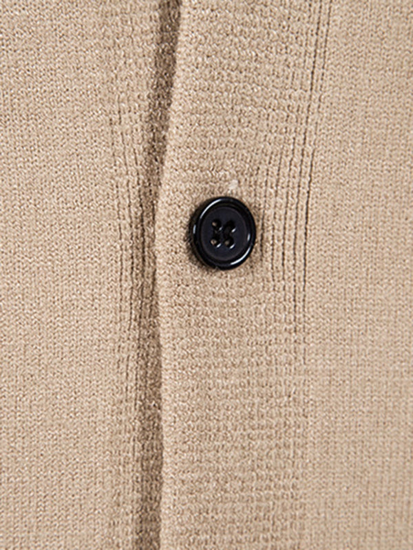 New men's casual solid color V-neck sweater cardigan sweater Shello's Creative Boutique
