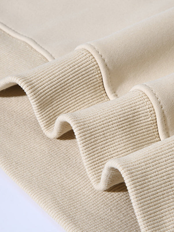 Men's new solid color round neck long sleeve sweatshirt Shello's Creative Boutique