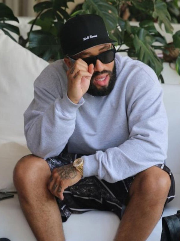 Men's new solid color round neck long sleeve sweatshirt Shello's Creative Boutique