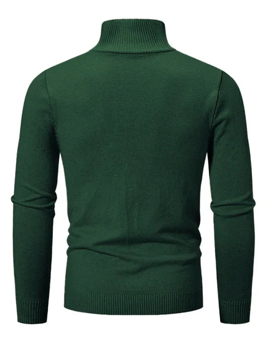 Effortless Comfort - Eprolo's Men's Half-Zip Stand Collar Sweater - Shello's Creative Boutique