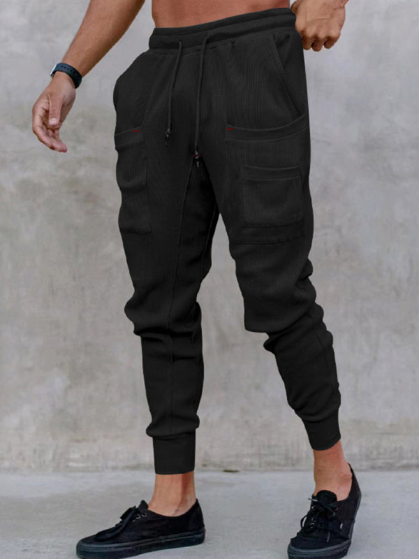 Men's new sports pants, loose legged, multi-pocket casual trousers Shello's Creative Boutique