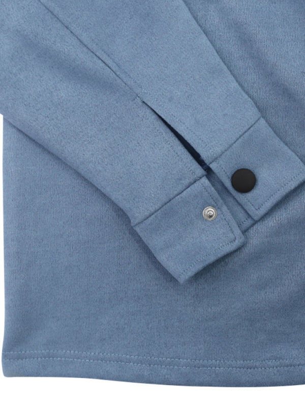 Men's new long-sleeved trousers single-breasted jacket solid color slim two-piece set Shello's Creative Boutique