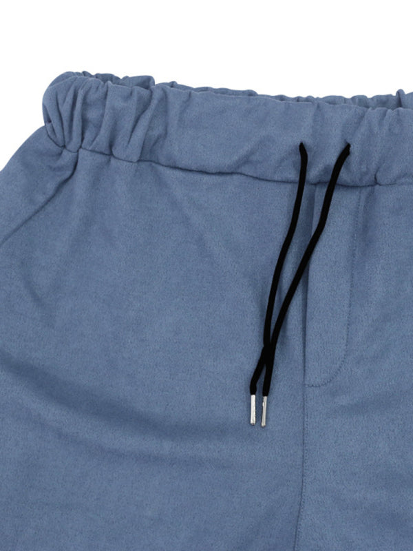 Men's new long-sleeved trousers single-breasted jacket solid color slim two-piece set Shello's Creative Boutique