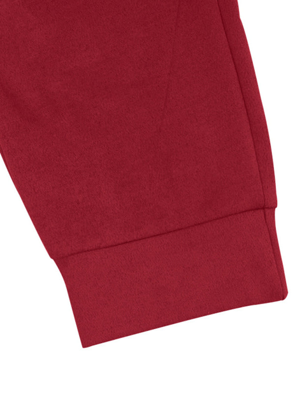 Men's new long-sleeved trousers single-breasted jacket solid color slim two-piece set Shello's Creative Boutique