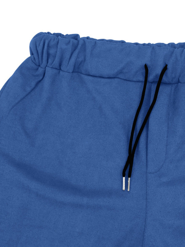 Men's new long-sleeved trousers single-breasted jacket solid color slim two-piece set Shello's Creative Boutique