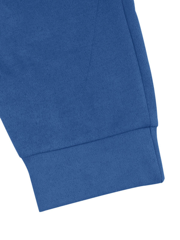 Men's new long-sleeved trousers single-breasted jacket solid color slim two-piece set Shello's Creative Boutique