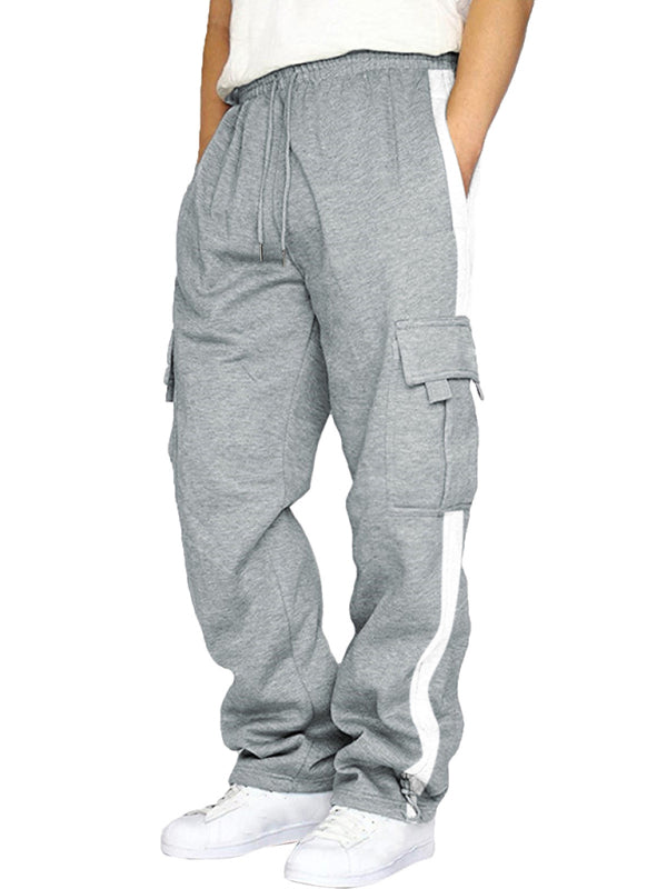Men's autumn and winter velvet loose multi-pocket lanyard overalls Shello's Creative Boutique