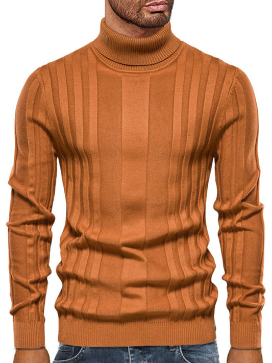 Men's new casual knitted basic base pullover turtleneck sweater Shello's Creative Boutique