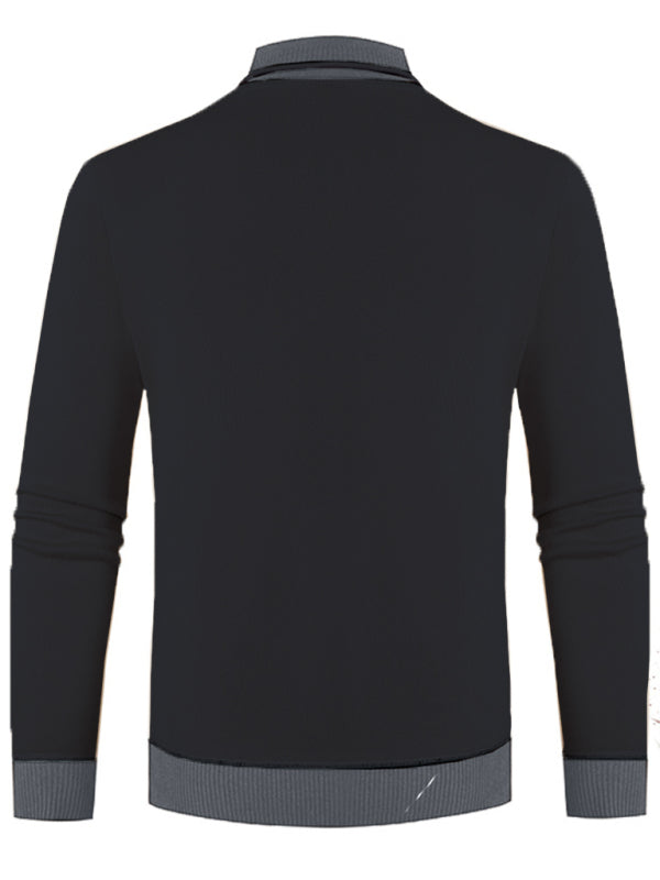Men's new half turtleneck plus velvet slim long-sleeved sweater Shello's Creative Boutique