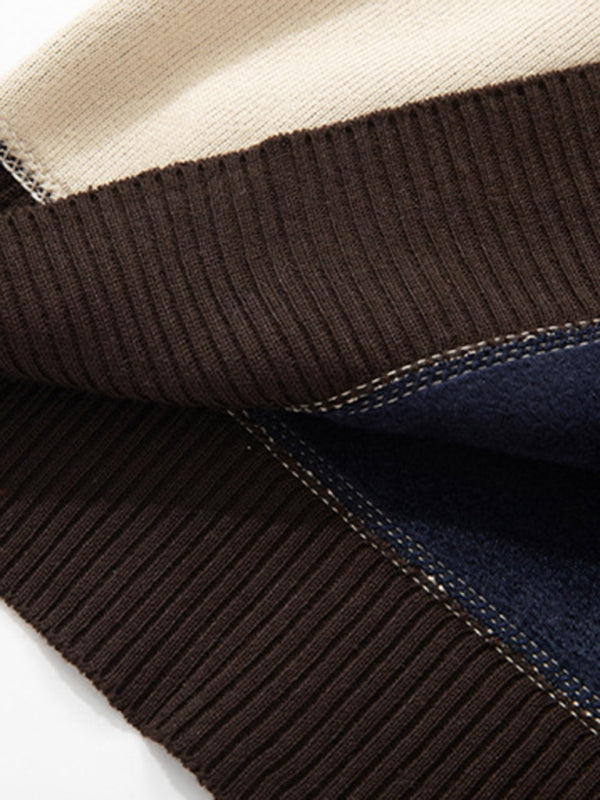 Men's new half turtleneck plus velvet slim long-sleeved sweater Shello's Creative Boutique