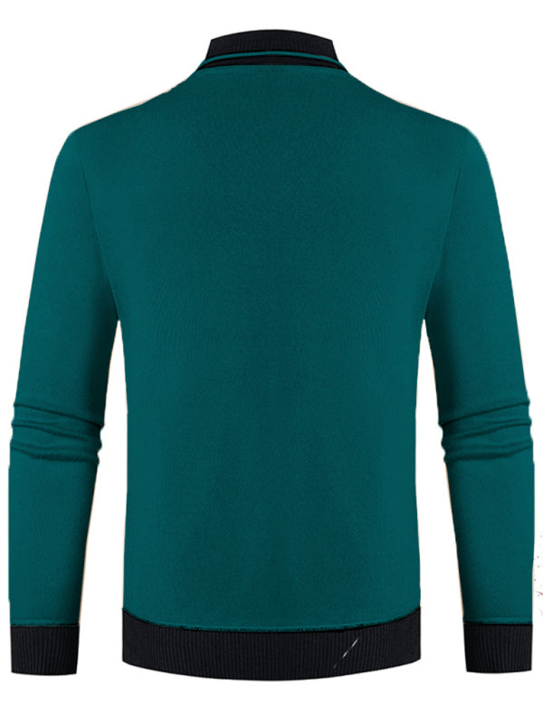 Men's new half turtleneck plus velvet slim long-sleeved sweater Shello's Creative Boutique