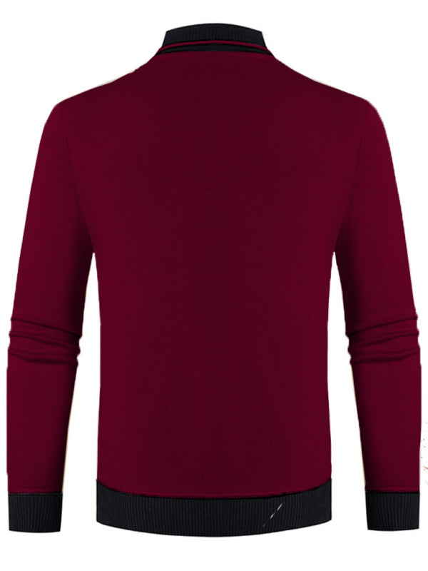 Men's new half turtleneck plus velvet slim long-sleeved sweater Shello's Creative Boutique