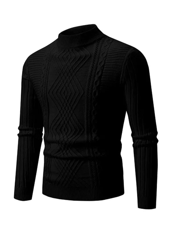 Men's New Fashion Trend Jacquard Knitted Cashmere Sweater - Shello's Creative Boutique
