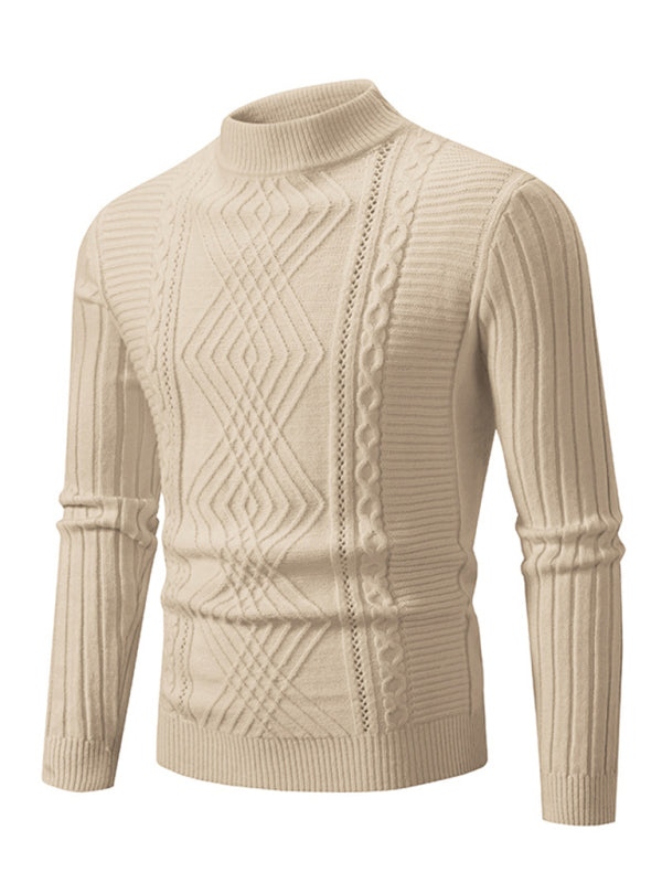 Men's new fashion trend jacquard knitted cashmere sweater Shello's Creative Boutique