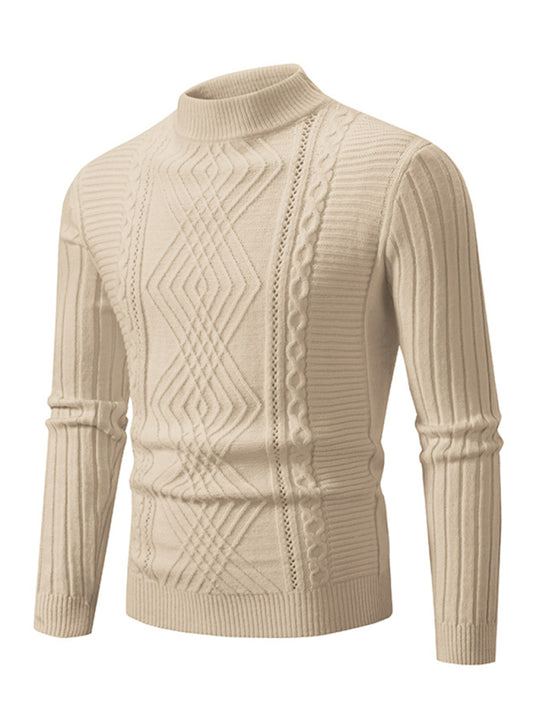 Men's new fashion trend jacquard knitted cashmere sweater Shello's Creative Boutique