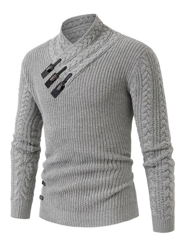 Men's Cable Knit Sleeveless Sweater - Shello's Creative Boutique