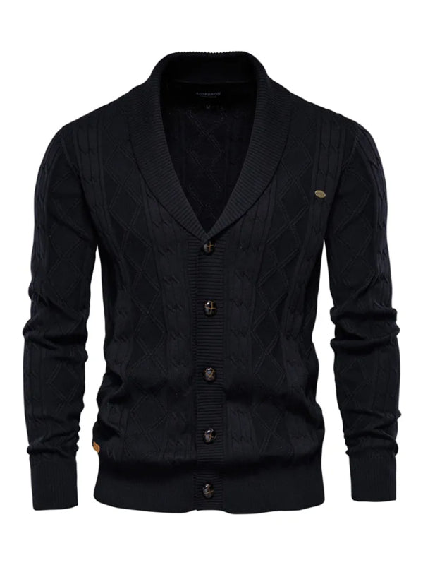 Men's Fashion Self Design Knit Cardigan Shello's Creative Boutique