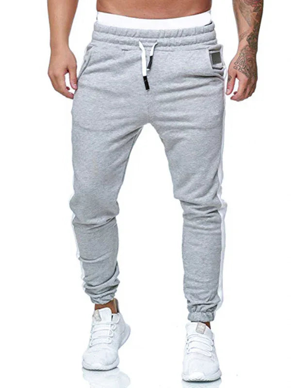 Men's sports color block casual trousers - Shello's Creative Boutique