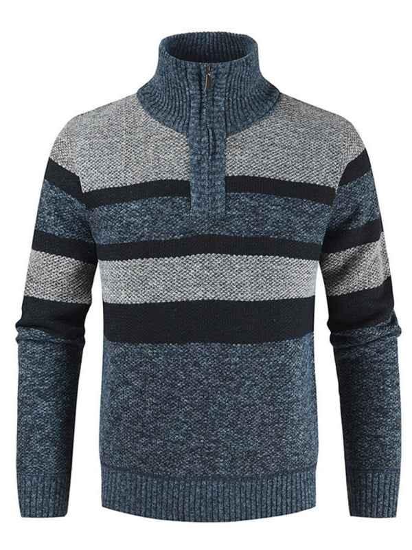 Men’s Colorblock Pullover Sweater for Trendy Casual Style - Shello's Creative Boutique