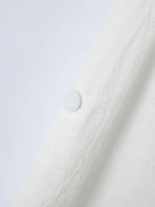 New Fashion Retro Stand Collar Slim Fit Long Sleeve Shirt – Style with a Timeless Retro Touch! - Shello's Creative Boutique