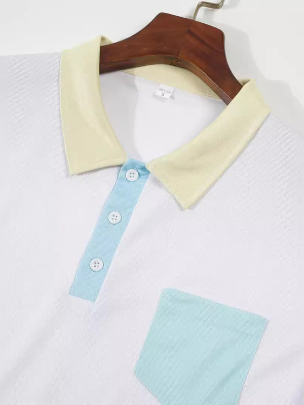 New fashionable and versatile casual lapel polo shirt Shello's Creative Boutique