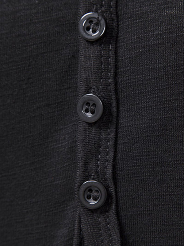 Men's Henley Casual Fashion Basic Short Sleeve T-Shirt Shello's Creative Boutique